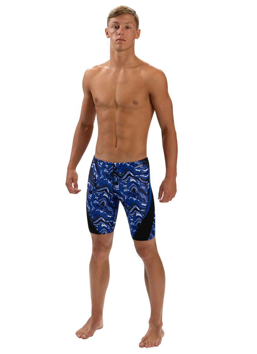 Men's Blaze Color Block Jammer Swimsuit