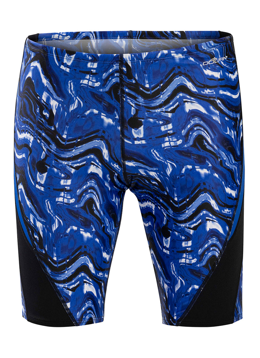 Men's Blaze Color Block Jammer Swimsuit