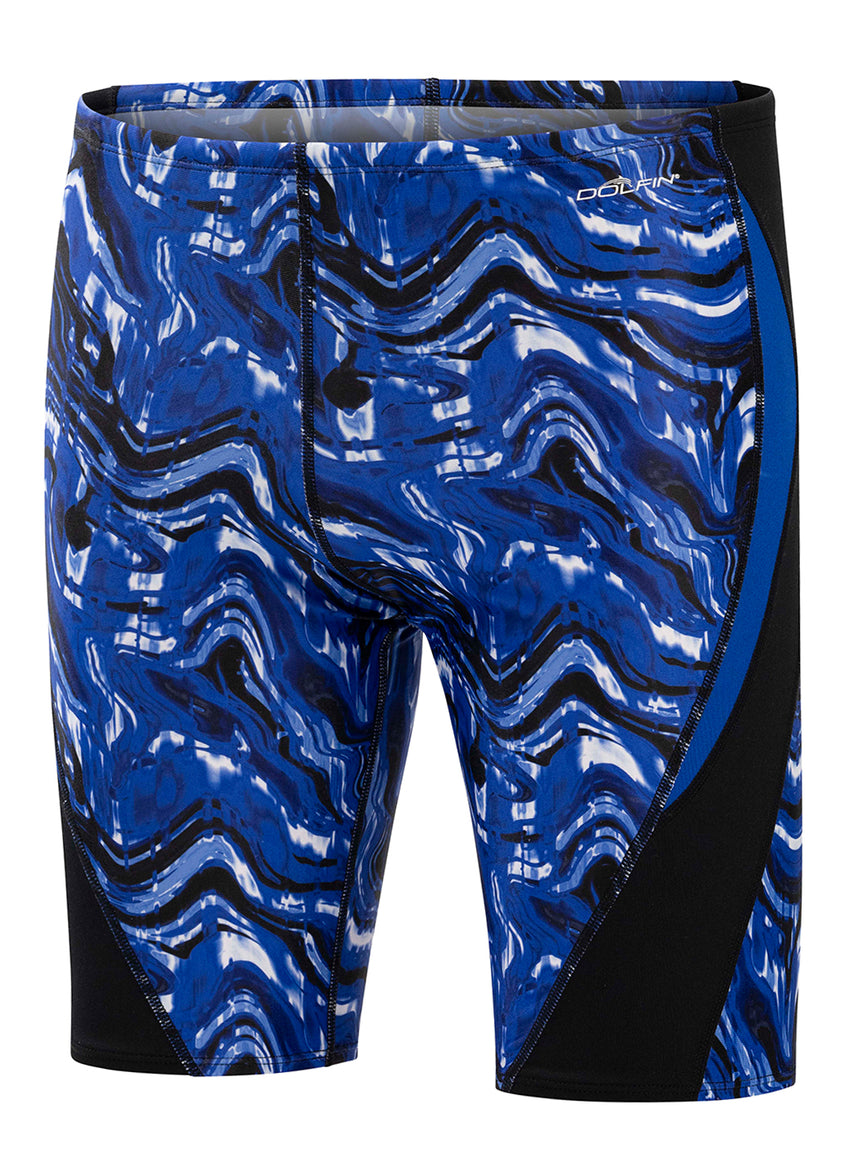 Men's Blaze Color Block Jammer Swimsuit