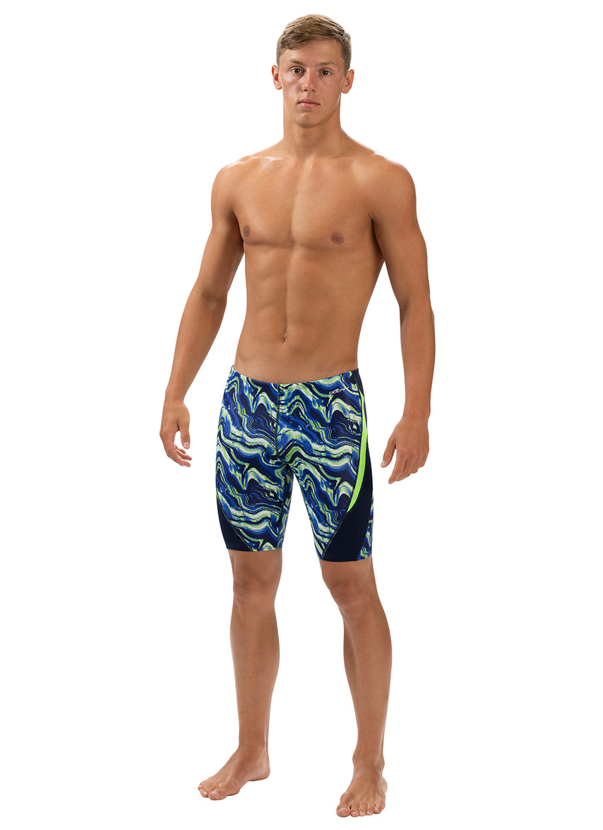 Men's Blaze Color Block Jammer Swimsuit
