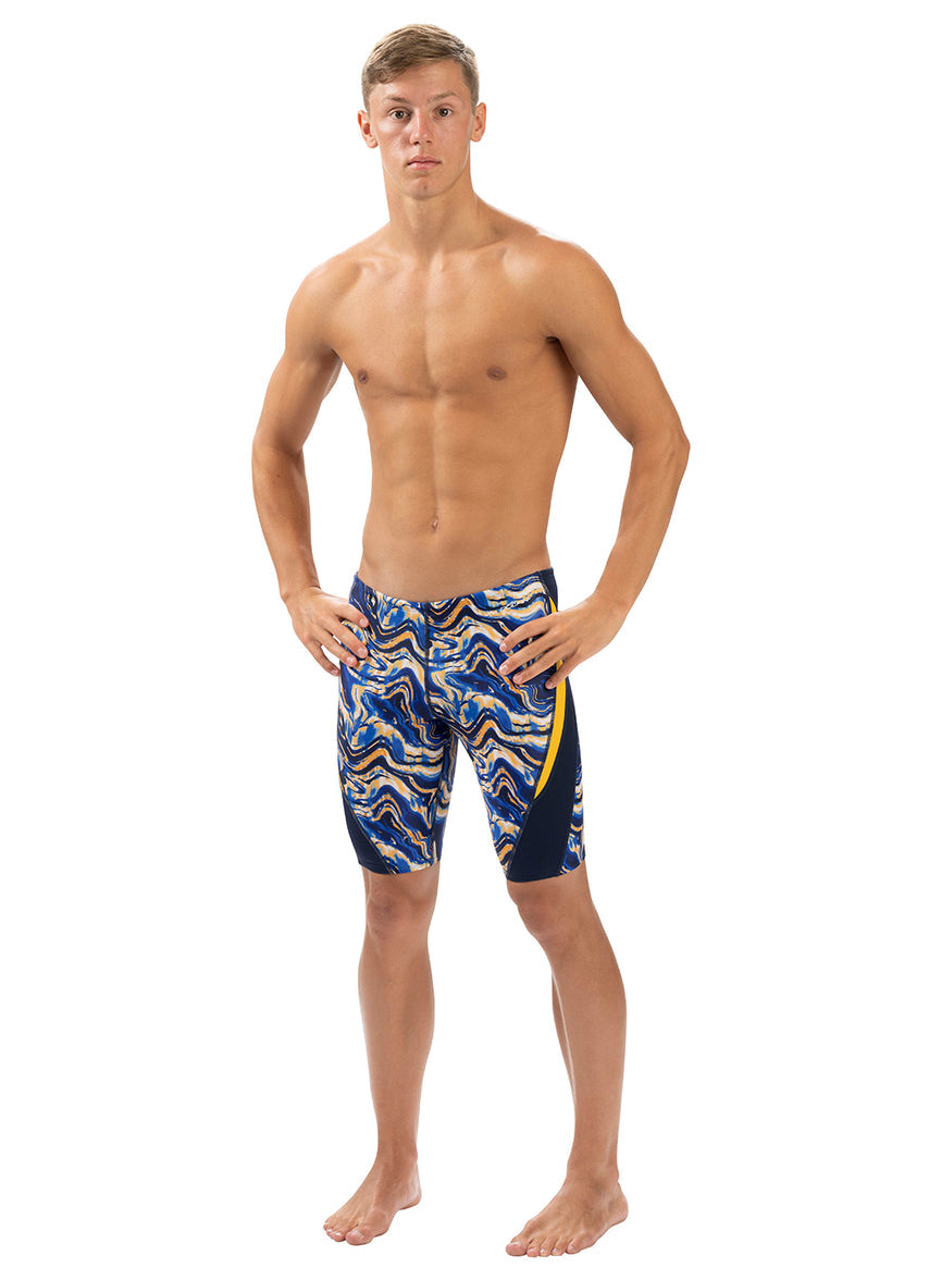 Men's Blaze Color Block Jammer Swimsuit