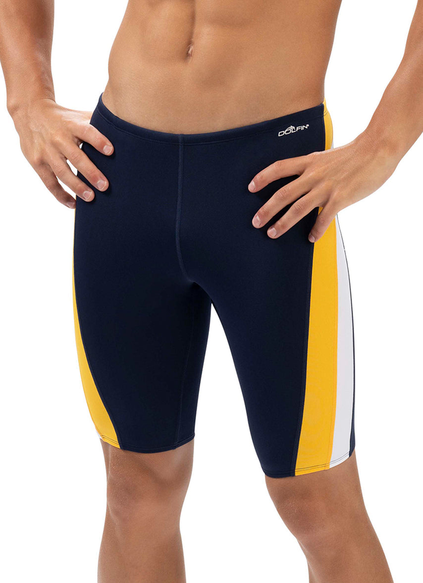 Men's Color Block Jammer Swimsuit