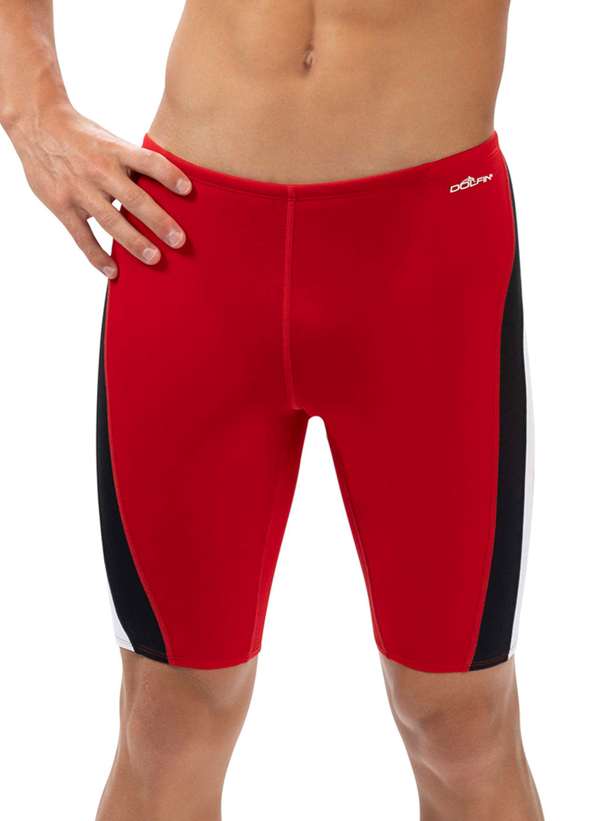 Men's Color Block Jammer Swimsuit