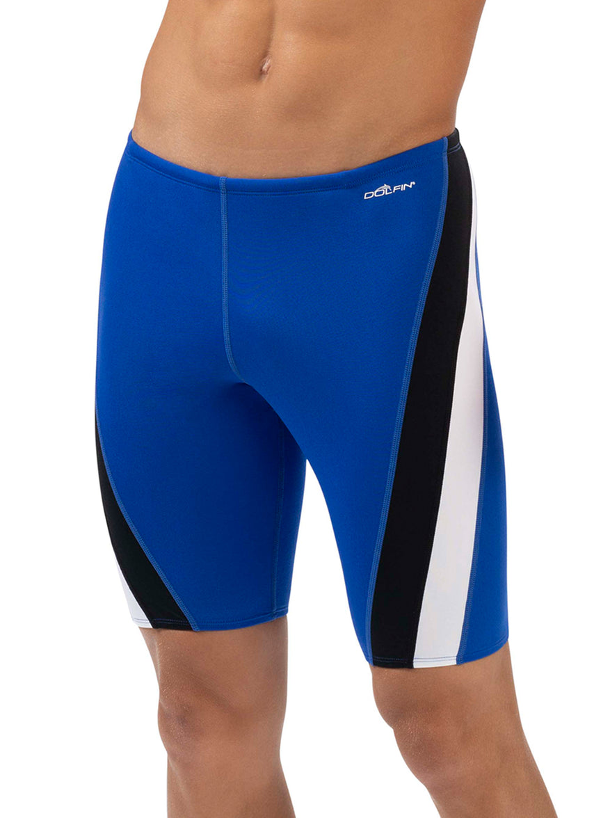 Men's Color Block Jammer Swimsuit