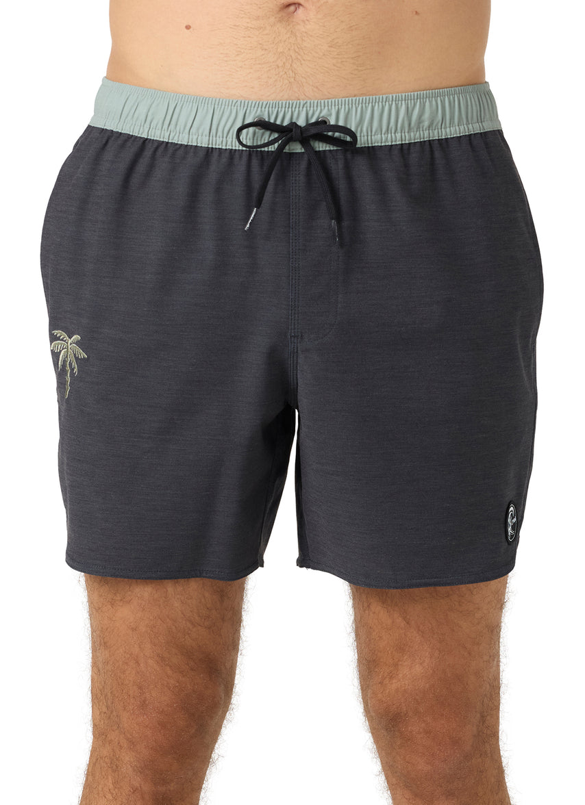 Men's 16" OG Solid Scallop Swim Trunks