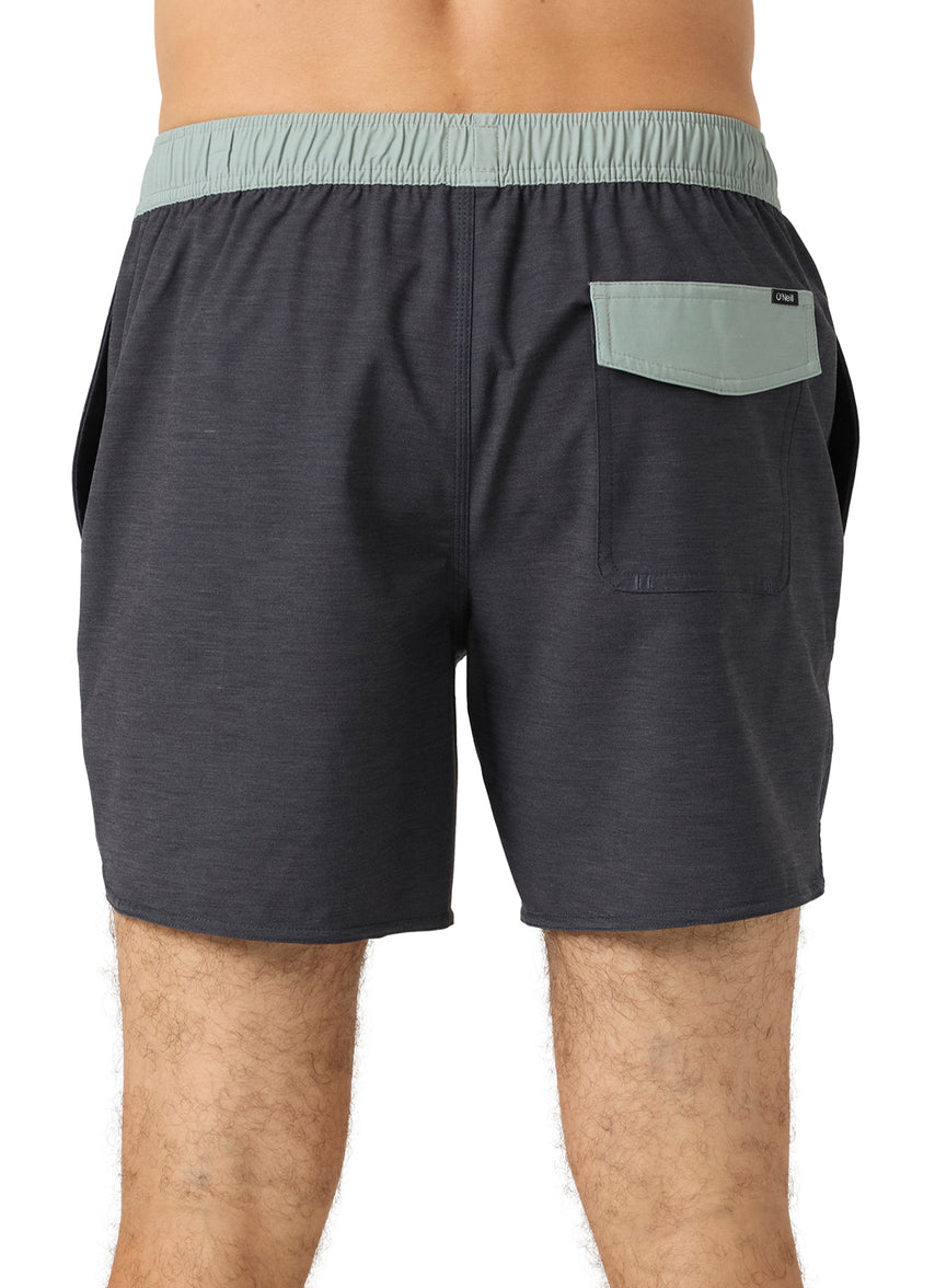 Men's 16" OG Solid Scallop Swim Trunks