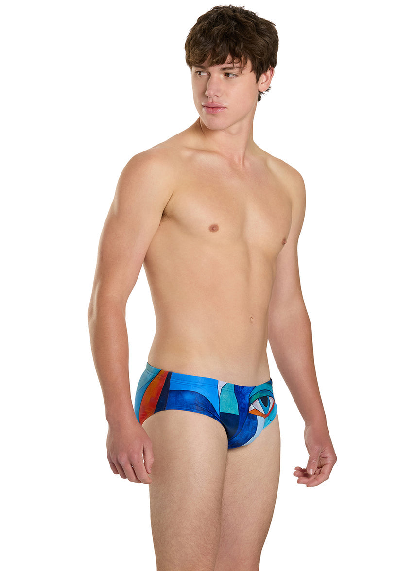 Mirror Reflection Brief Swimsuit (26-40)