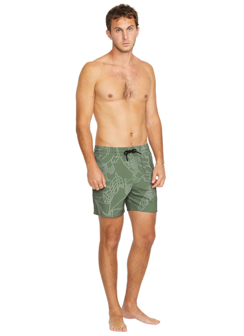 Men's Lido Print 16" Swim Trunks