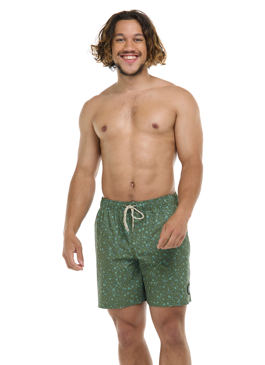 Men's 17"Tiny Sea Volley Swim Trunks
