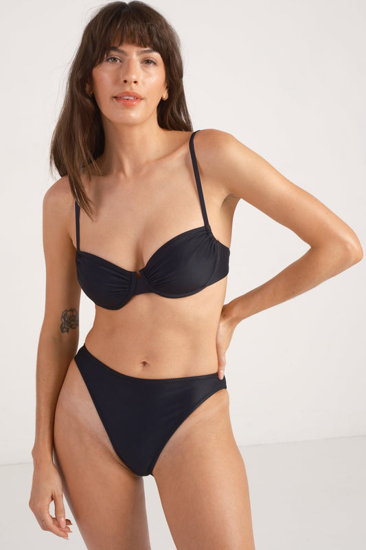 Cleo Wire Bra in Noir