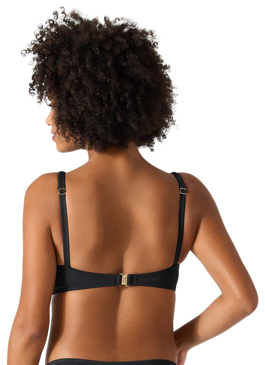 Pearl Solids Underwire Wrap Front Bikini Top