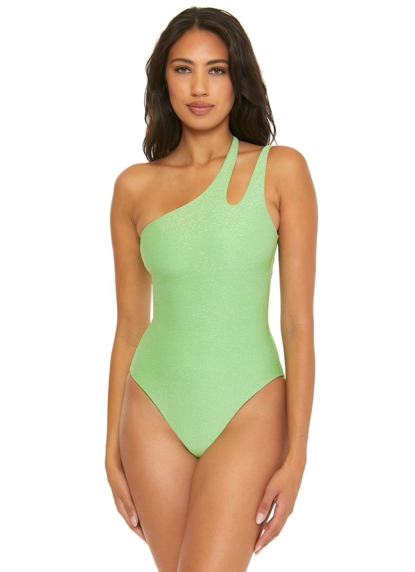 Women's Glimmer One Shoulder One Piece Swimsuit