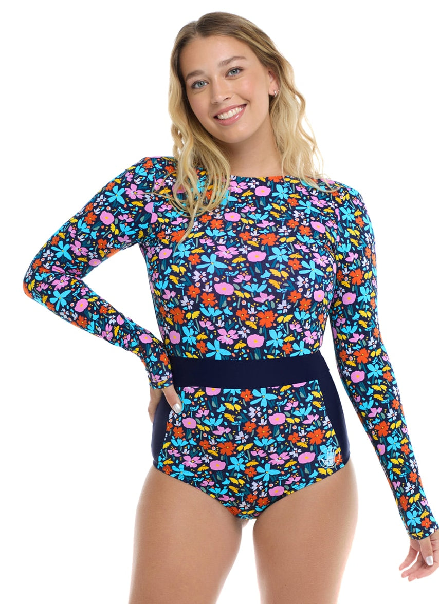 Women's Vivid Field Wave One Piece Swimsuit (Paddle Suit)