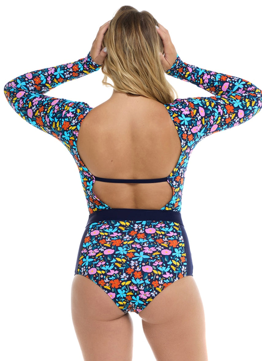 Women's Vivid Field Wave One Piece Swimsuit (Paddle Suit)