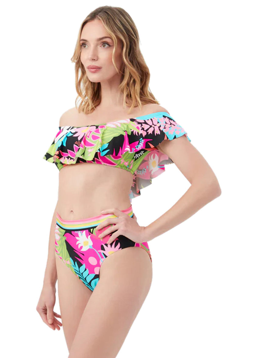 Women's Tiki Ruffle Bandeau Bikini Top