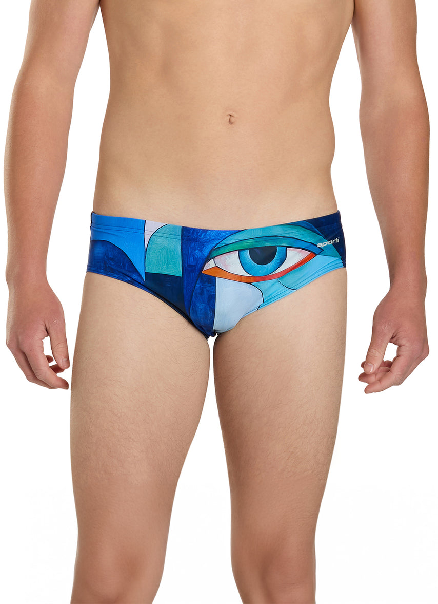 Mirror Reflection Brief Swimsuit (26-40)