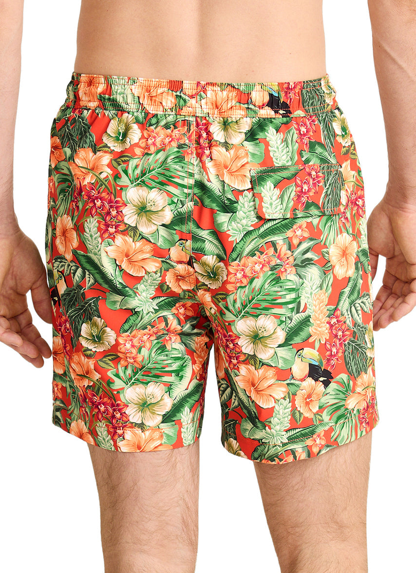 Men's Naples Toucan Paradise 6" Inseam Swim Trunks
