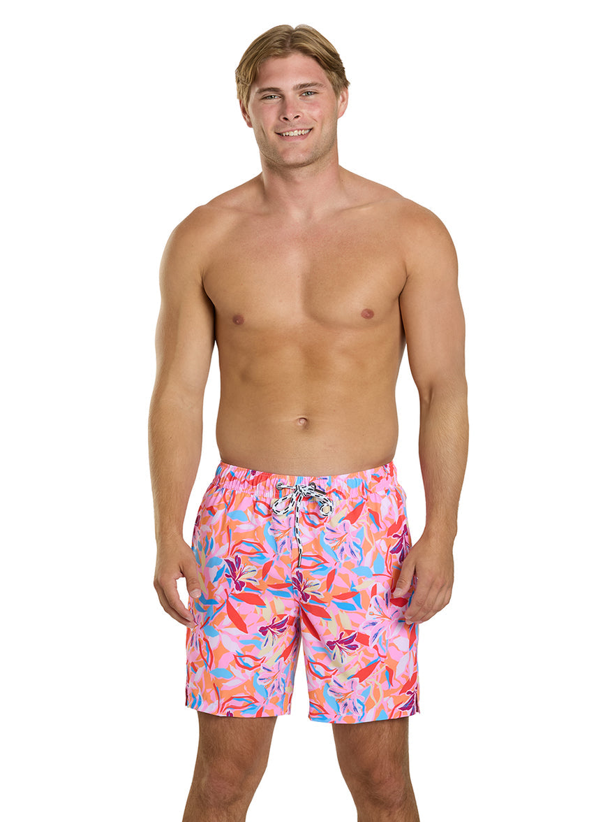 Men's Blooming Sunset 19" Swim Trunk
